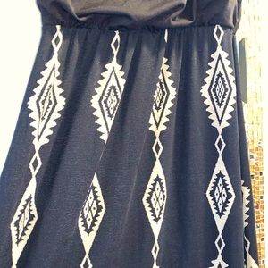 Black & Tan maxi dress